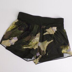 Oysho Fitness Women's Natural Camo Lined Running Shorts - size M